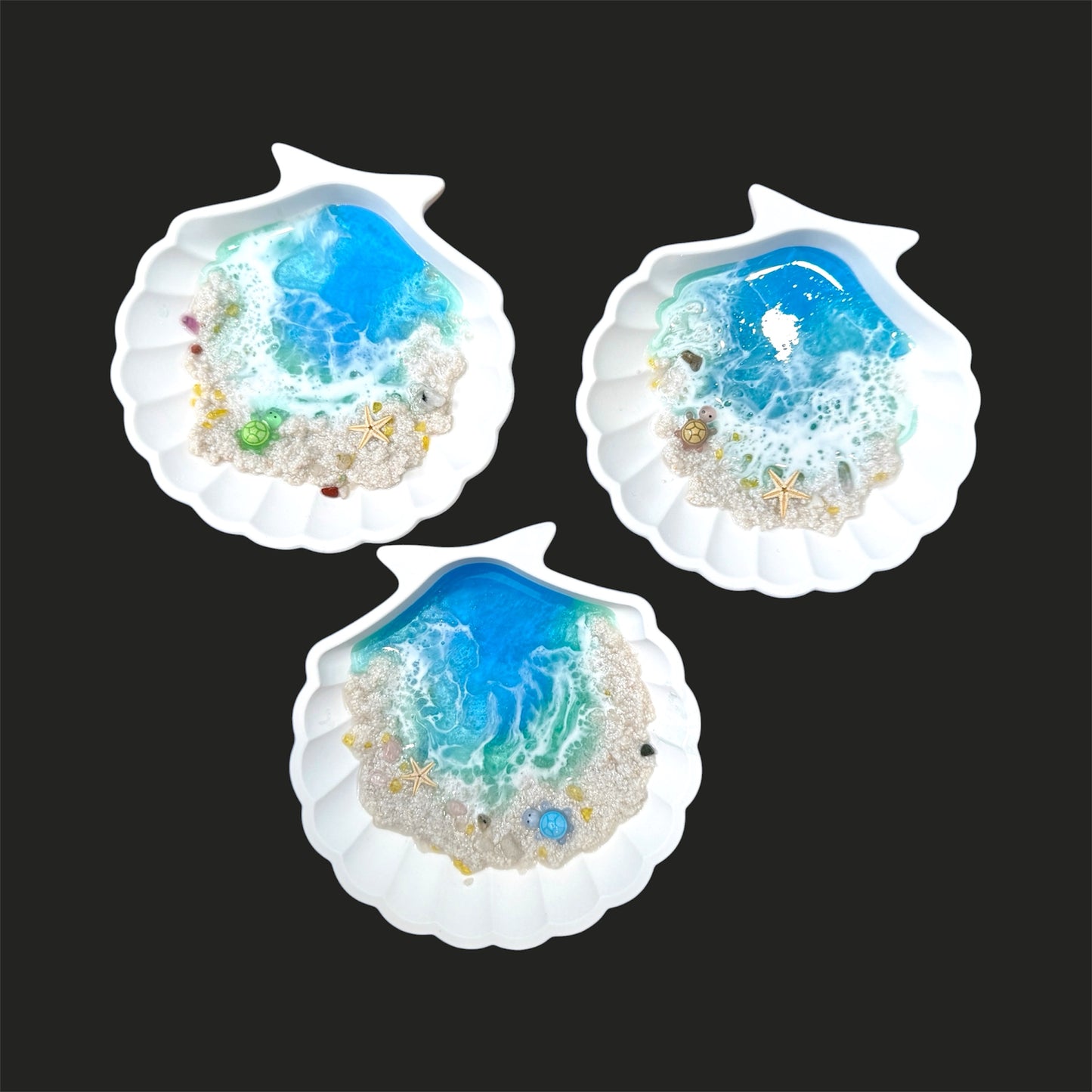 Ocean Breeze Seashell Jewelry Dish | Handmade Coastal Decor Ring Holder | Gift for Her
