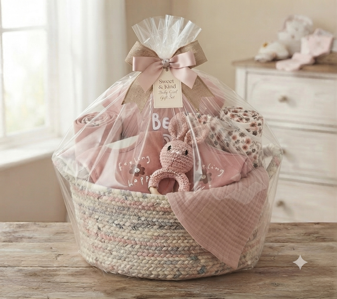 Sweet & Kind Luxury Baby Girl Gift Hamper | Newborn Gift Set